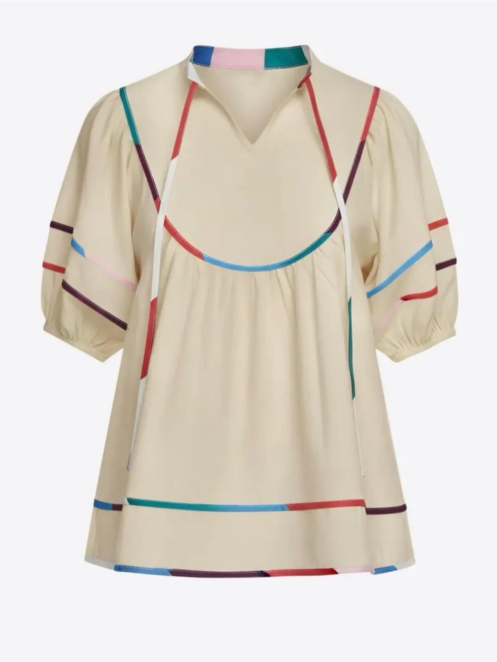 Cicy Bell Womens Beige Summer Babydoll Top Size XL